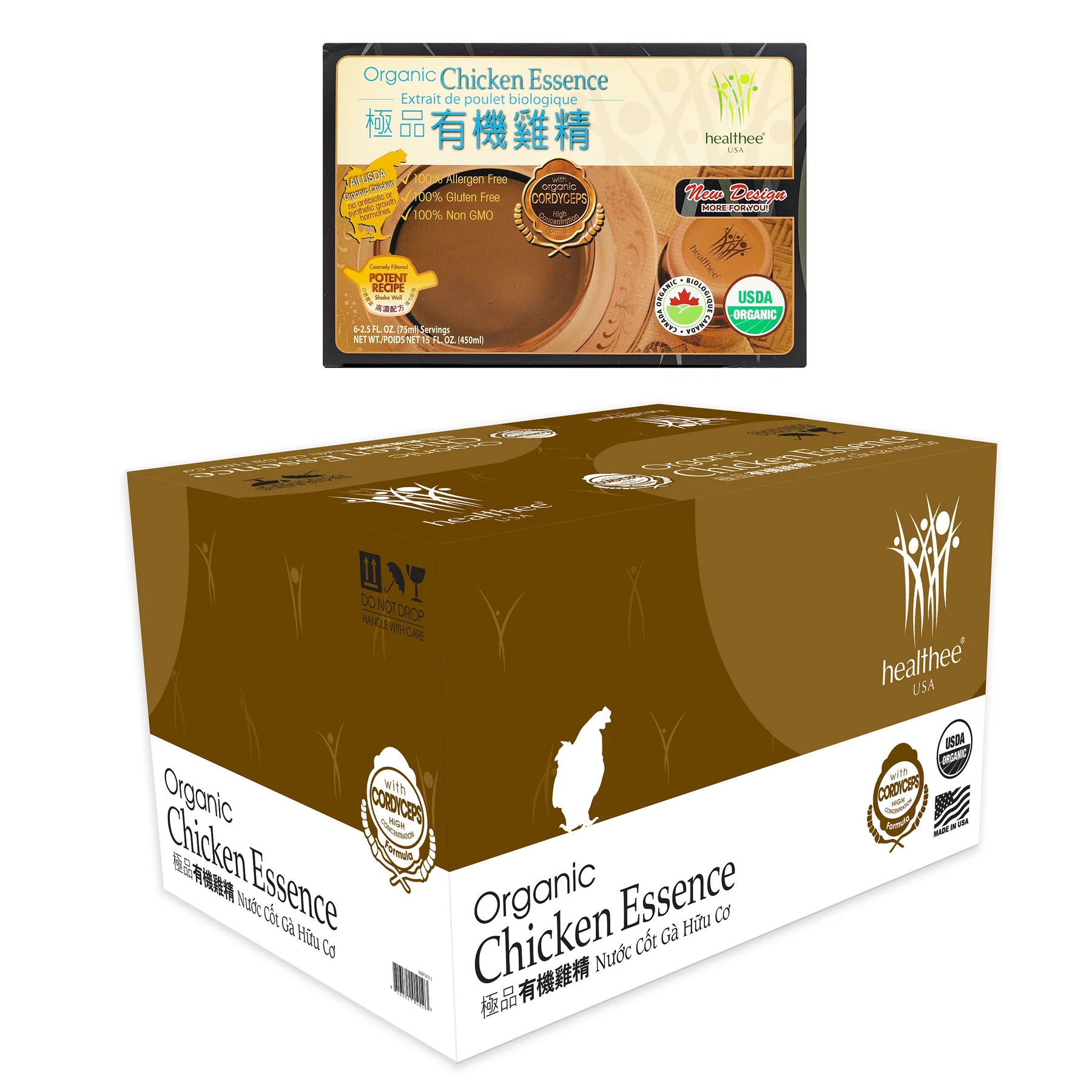 HEALTHEE Chicken Essence With Cordyceps - 6 bottles x 75 ml (2.5 oz.) - Image 4