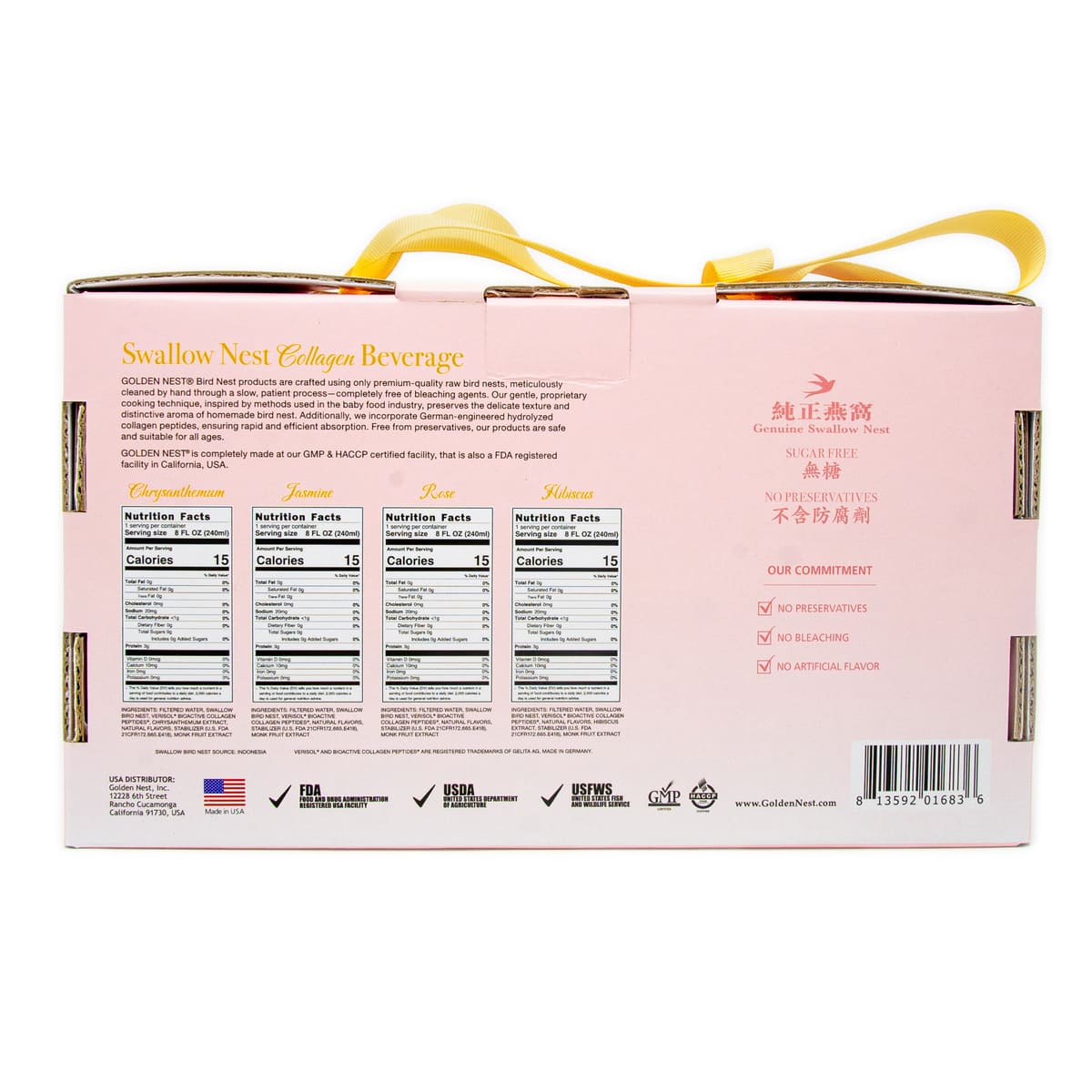 Premium Swallow Bird’s Nest Collagen - Limited Edition 4-Flavor Variety Pack (240 mL/ 8 oz each) - Image 3