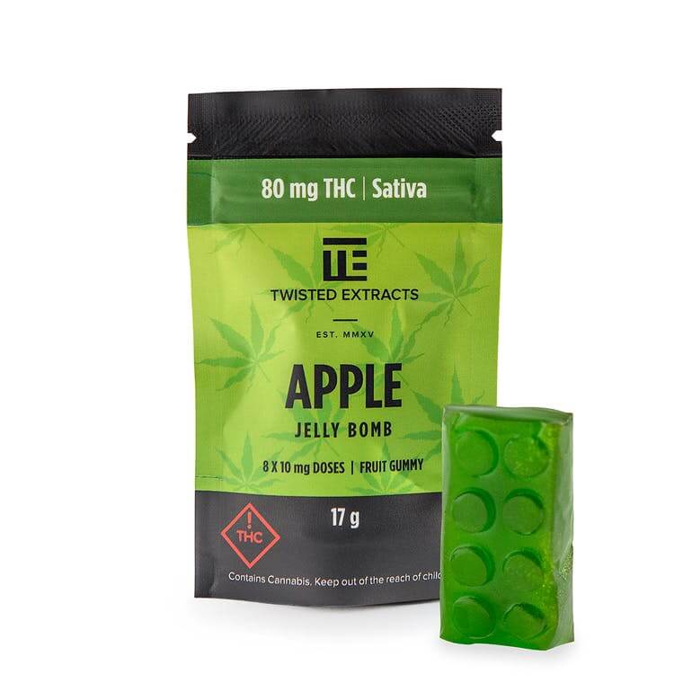 Apple Sativa Jelly Bombs – Twisted Extracts